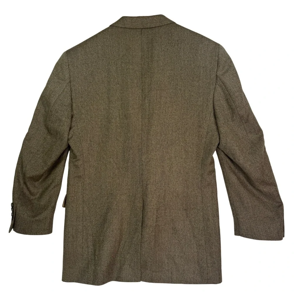 Jos. A Bank Brown‎ Tweed Blazer 40R Wool Herringbone Sport Coat Jacket Classic